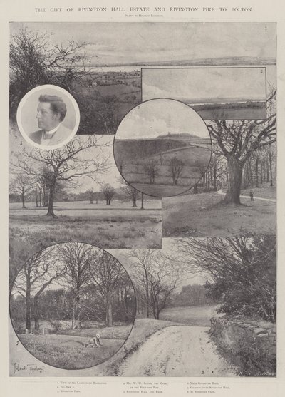 Das Geschenk des Rivington Hall Estate und Rivington Pike an Bolton von Joseph Holland Tringham
