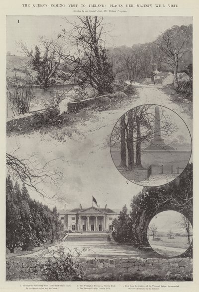 Der bevorstehende Besuch der Königin in Irland, Orte, die Ihre Majestät besuchen wird von Joseph Holland Tringham