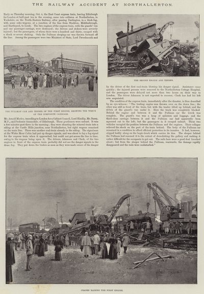 Der Eisenbahnunfall in Northallerton von Joseph Holland Tringham