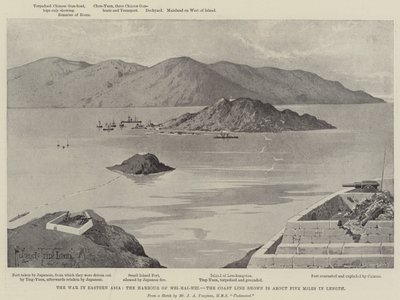 Der Krieg in Ostasien, der Hafen von Wei-hai-Wei von Joseph Holland Tringham