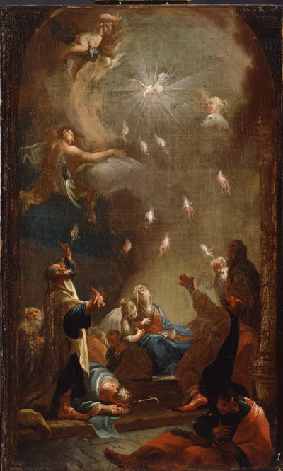 Die Herabkunft des Heiligen Geistes (Pfingsten) von Joseph Ignaz Mildorfer