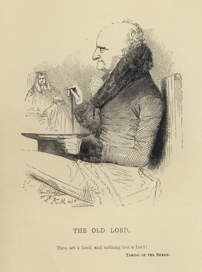 Der alte Lord (Gravur) von Joseph Kenny (after) Meadows