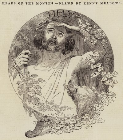 Köpfe der Monate von Joseph Kenny Meadows