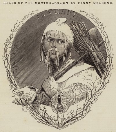 Köpfe der Monate von Joseph Kenny Meadows