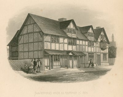 Shakespeares Haus, restauriert 1864 von Joseph Kenny Meadows