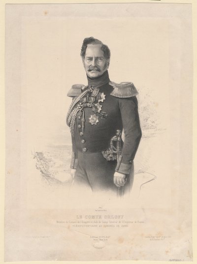 Porträt von Graf Alexej Fjodorowitsch Orlow 1787-1862 von Joseph Lemercier