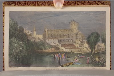 Jedburgh Abbey, gebunden in Band II der Poetischen Werke von Sir Walter Scott, graviert von Robert Brandard (1805-1862) von Joseph Mallord William (after) Turner