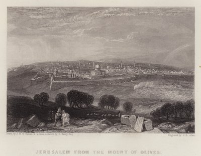 Jerusalem vom Ölberg aus von Joseph Mallord William (after) Turner