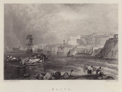 Malta von Joseph Mallord William (after) Turner