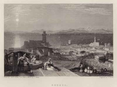 Rhodos von Joseph Mallord William (after) Turner