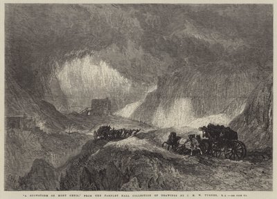Ein Schneesturm auf dem Mont Cenis von Joseph Mallord William Turner