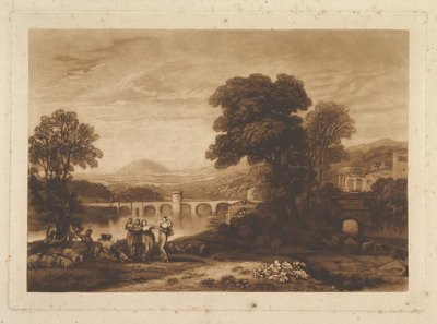 Apuleia auf der Suche nach Apuleius unveröffentlichte Platte, Liber Studiorum, 1813-23 von Joseph Mallord William Turner