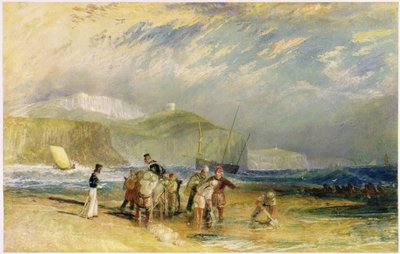 Hafen von Folkestone und Küste bis Devon, um 1830 von Joseph Mallord William Turner