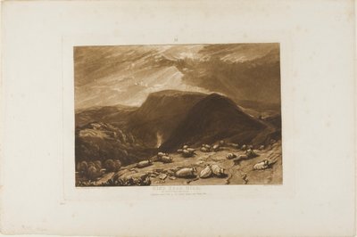 Hind Head Hill, Platte 25 aus Liber Studiorum von Joseph Mallord William Turner