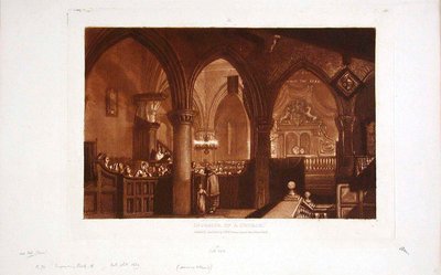 Inneres einer Kirche von Joseph Mallord William Turner
