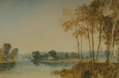 Landschaft mit Bäumen am Fluss Thames, ca. 1805 von Joseph Mallord William Turner