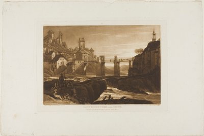 Lauffenbourgh am Rhein, Platte 31 aus Liber Studiorum von Joseph Mallord William Turner