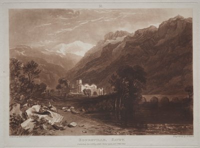Liber Studiorum: Bonneville, Savoyen von Joseph Mallord William Turner