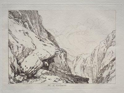 Liber Studiorum: Mt. St. Gothard von Joseph Mallord William Turner