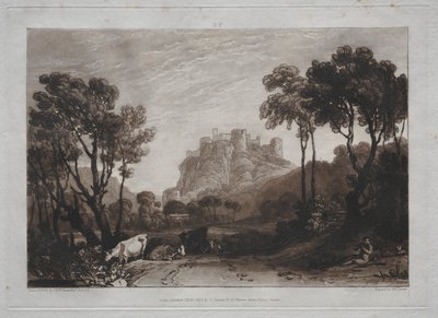 Liber Studiorum: Die Burg über den Wiesen von Joseph Mallord William Turner