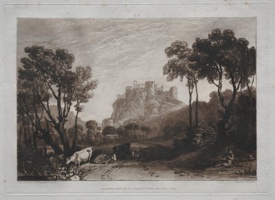 Liber Studiorum: Die Burg über den Wiesen von Joseph Mallord William Turner