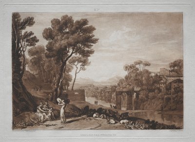 Liber Studiorum: Die Frau und das Tamburin von Joseph Mallord William Turner