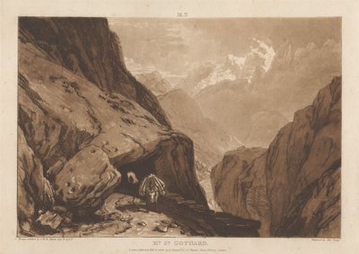 St. Gotthard von Joseph Mallord William Turner