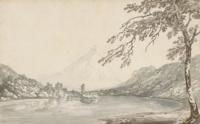 Auf der Aare zwischen Unterseen und dem Brienzersee von Joseph Mallord William Turner