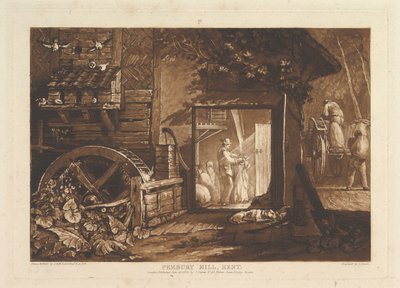 Pembury Mill, Kent Liber Studiorum, Teil III, Platte 12 von Joseph Mallord William Turner