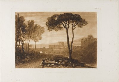 Szene in der Compagna, Platte 38 aus Liber Studiorum von Joseph Mallord William Turner
