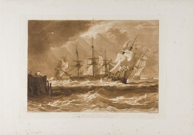 Schiffe im Wind, Platte 10 aus Liber Studiorum von Joseph Mallord William Turner