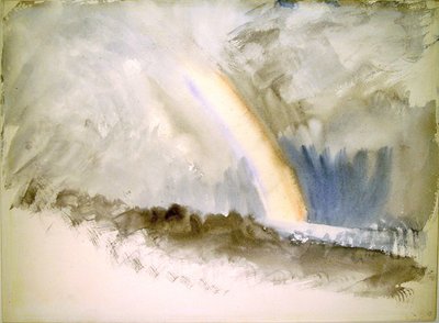 Stürmische Landschaft mit Regenbogen von Joseph Mallord William Turner