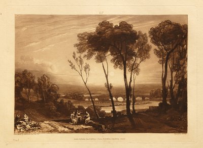 Die Brücke im Mittelgrund von Joseph Mallord William Turner