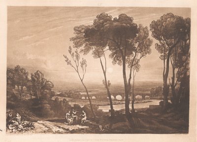 Die Brücke im Mittelgrund von Joseph Mallord William Turner