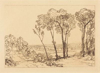 Die Brücke im Mittelgrund von Joseph Mallord William Turner