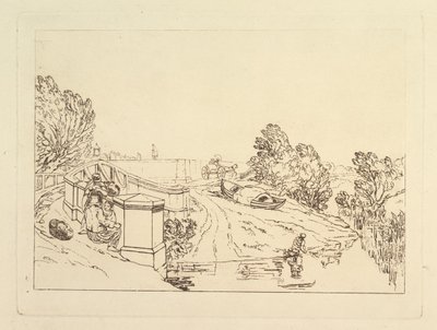 Wasserkresse-Sammler, Liber Studiorum, Teil XIII, 1819 von Joseph Mallord William Turner