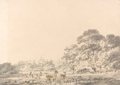 Schloss Windsor und Park mit Hirschen von Joseph Mallord William Turner
