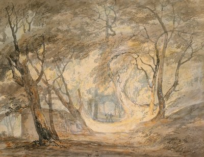 Waldszene mit Figuren, ca. 1798 von Joseph Mallord William Turner