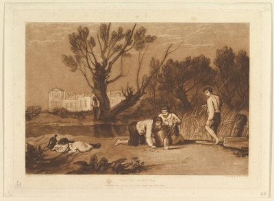 Junge Angler Liber Studiorum, Teil VII, Platte 32, 1. Juni 1811 von Joseph Mallord William Turner