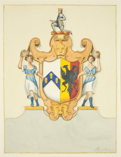Wappen von Bischof Newton auf seinem Denkmal in der Kathedrale von Bristol von Joseph Manning