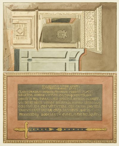 Ende des Denkmals von William Bird in St. Mark