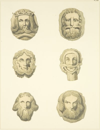 Gewölbesteine (Bossen) in der Decke der Redcliffe Kirche von Joseph Manning