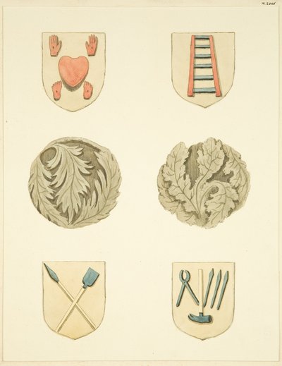 Gewölbesteine (Bossen) in der Decke der Redcliffe-Kirche von Joseph Manning
