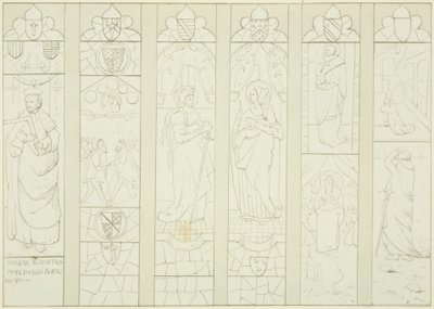 Buntglas im Altarfenster von St. Mark