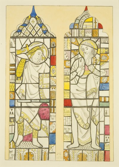 Buntglasfenster im Nordfenster, Nordquerhaus von St. Mary Redcliffe von Joseph Manning