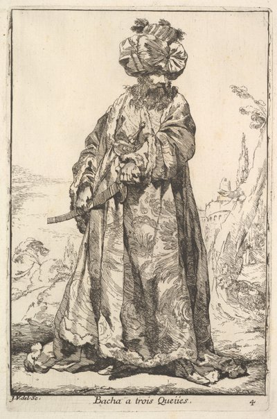 Pascha, der mit beiden Händen ein Schwert an seiner Hüfte hält, aus der Serie 