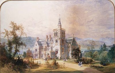 Ein schottisches baroniales Herrenhaus von Joseph Nash