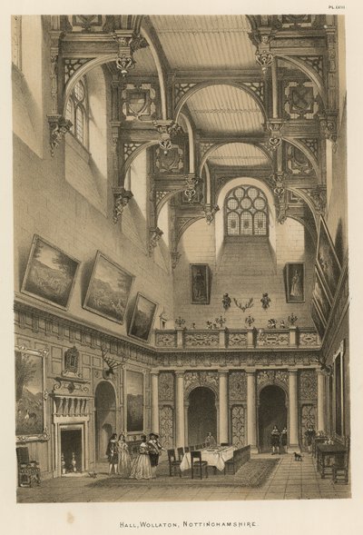 Halle, Wollaton, Nottinghamshire von Joseph Nash