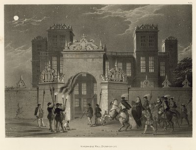 Hardwicke Hall, Derbyshire von Joseph Nash