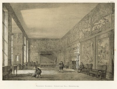 Audienzsaal, Hardwicke Hall, Derbyshire von Joseph Nash